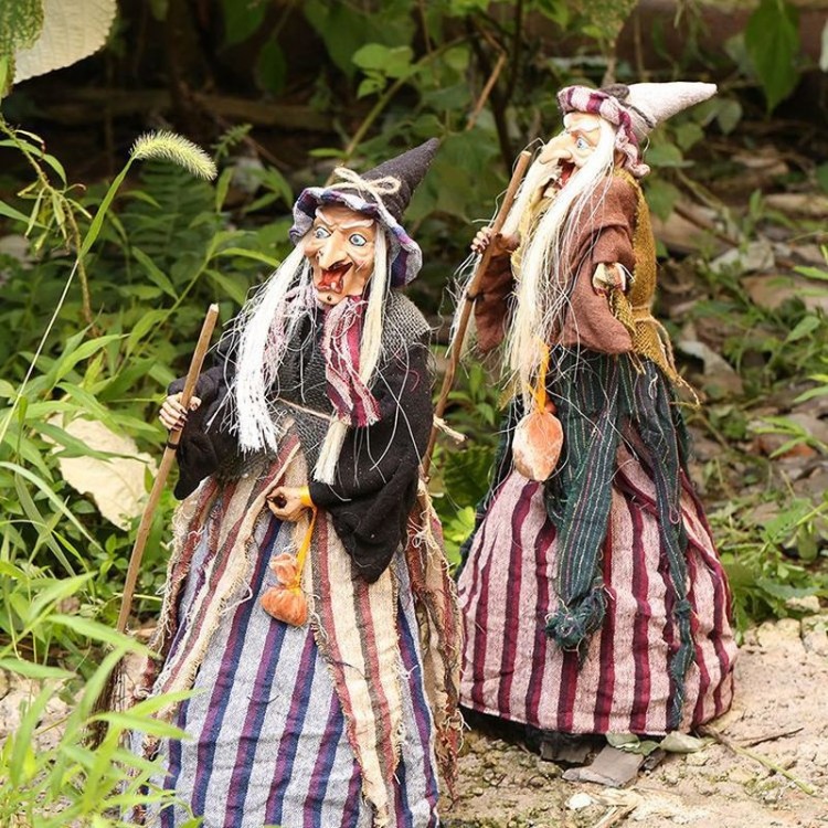 Halloween Decorative Witch with Sensor 60 cm 1 Piece