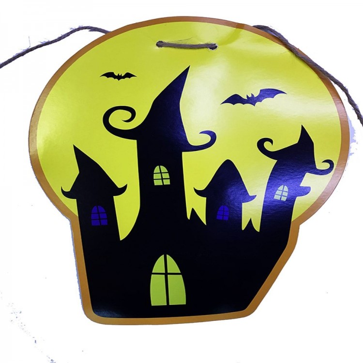 Halloween Halloween Black Castle Pennant Banner 2 Meters