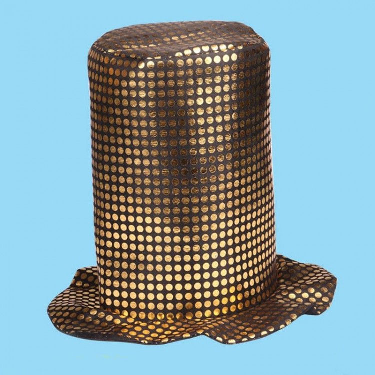 Fedoras Hat Show Hat with yellow sequins