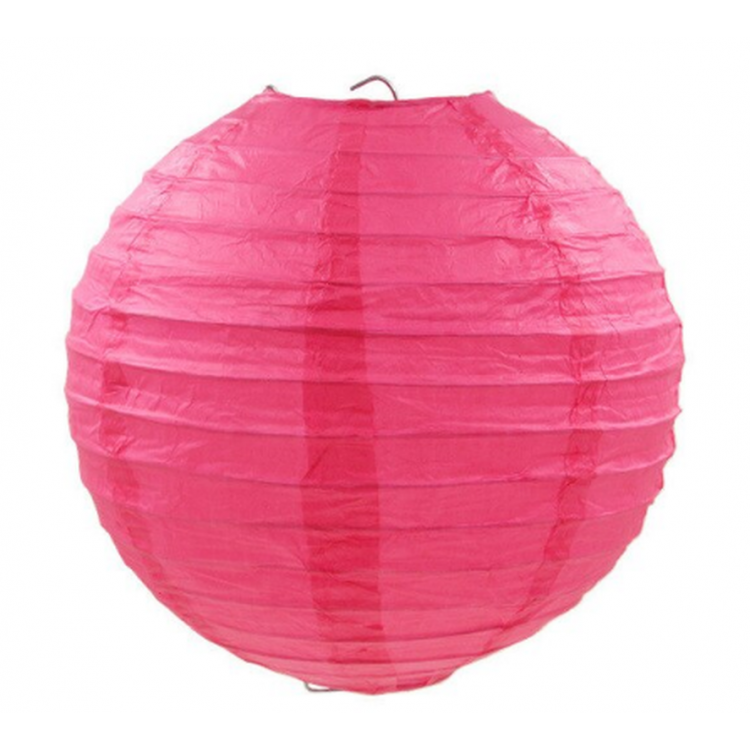 fuchsia Color Paper Ornament Japanese Lantern Decoration Hanging Ornament30cm
