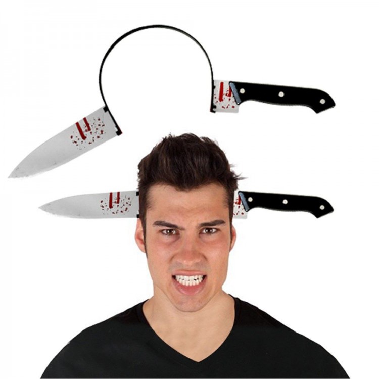 Halloween Knife to the Head Prank