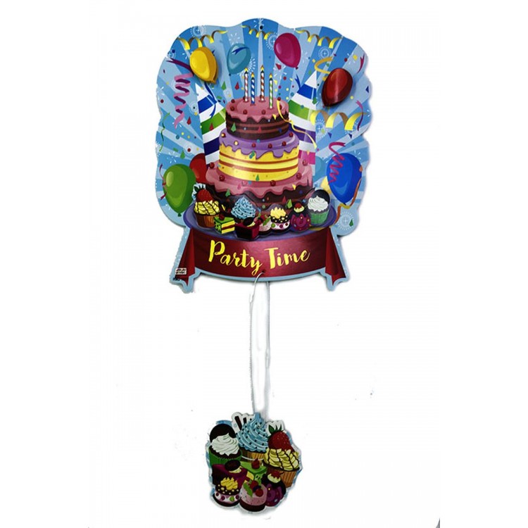Hanging 3D Birthday Ornament with Happy Birthday Written