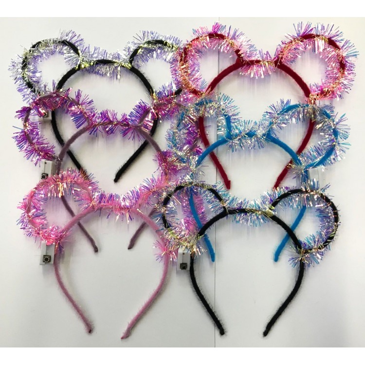 Illuminated Mickey Crown Tassel Mixed Color 12 Pieces