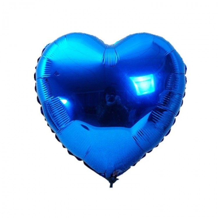 Heart Balloon Foil Blue 60 cm 24 inches