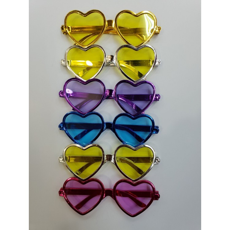 Heart Party Glasses 6 Pieces