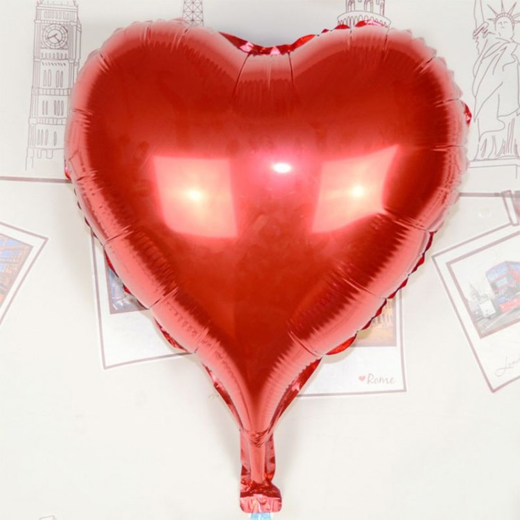 Heart Flying Balloon Foil Red 80 cm 32 inches