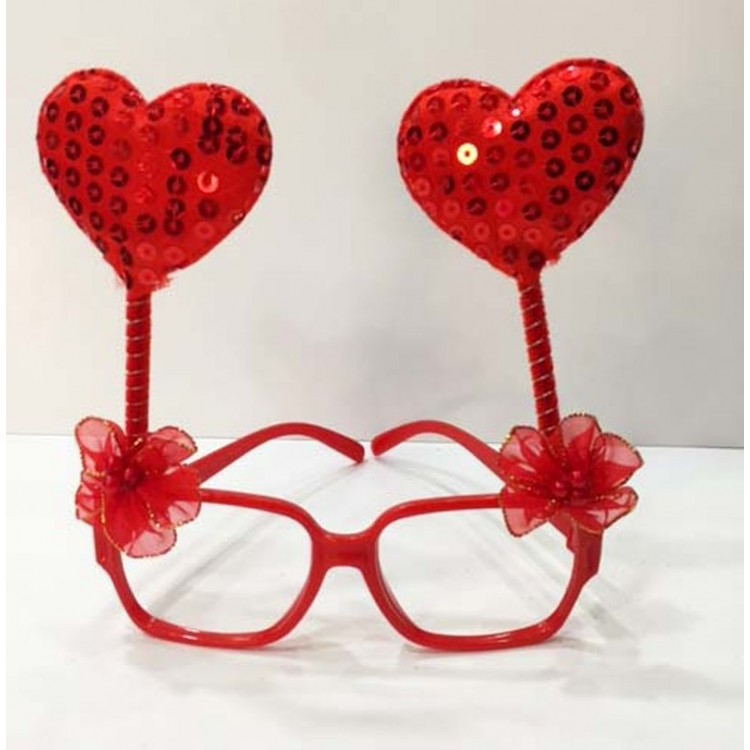 Heart Party Glasses Red color