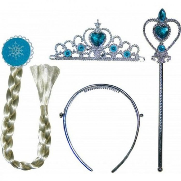Frozen Elsa Anna Frozen Hair Wand andCrown Set