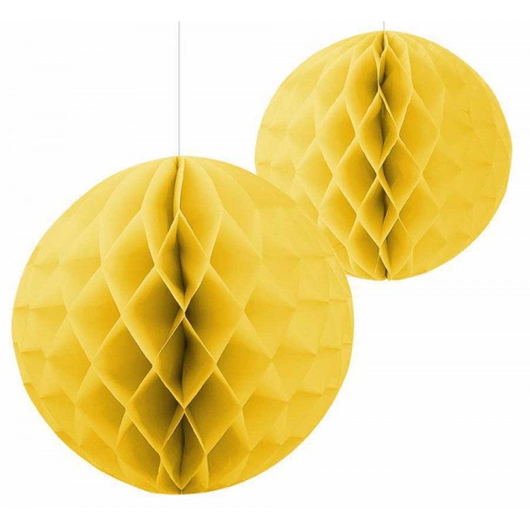 Melon Inside Color Honeycomb Paper Ornament Decor HangingOrnament 20 cm 1 Piece