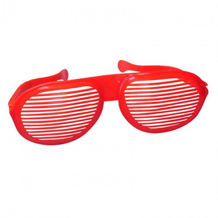 Red Color Mega Size Jumbo Shutter Shaped Party Glasses
