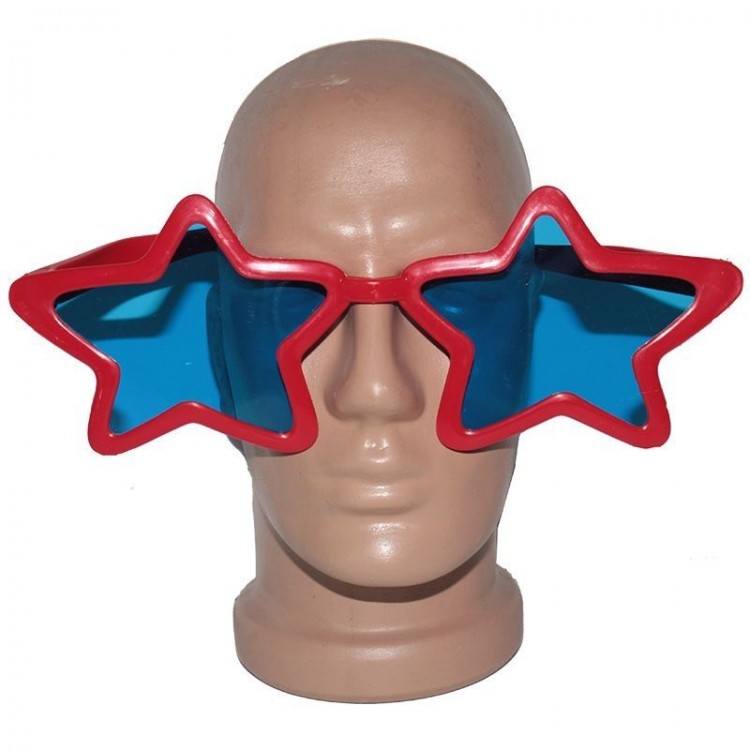 Red Color Mega Size Megastar Star Shaped Party Glasses
