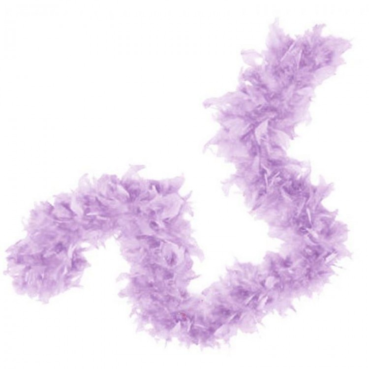 Lilac Color Fluffy Feathered Otrish Boa Decoration Feather180cm