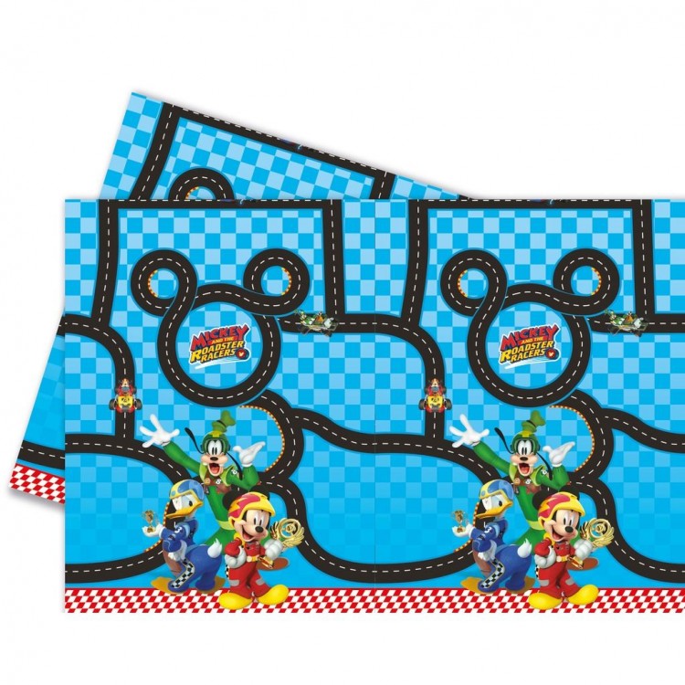 Mickey Mouse Roadster Racers Themed Plastic Tablecloth120x180cm