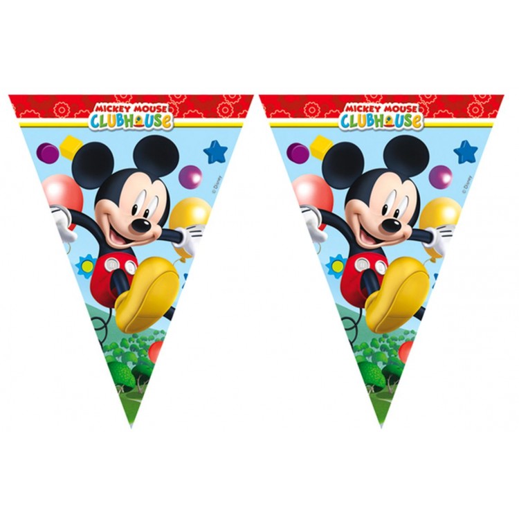 Mickey Mouse Themed Triangle Flag Pennant Ornament 3.2 Meters