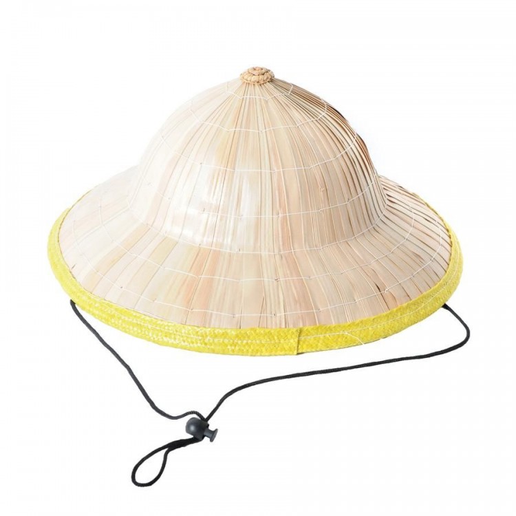 Natural Color Cambodia Cambodian Vietnamese Conical Hat PVC Straw