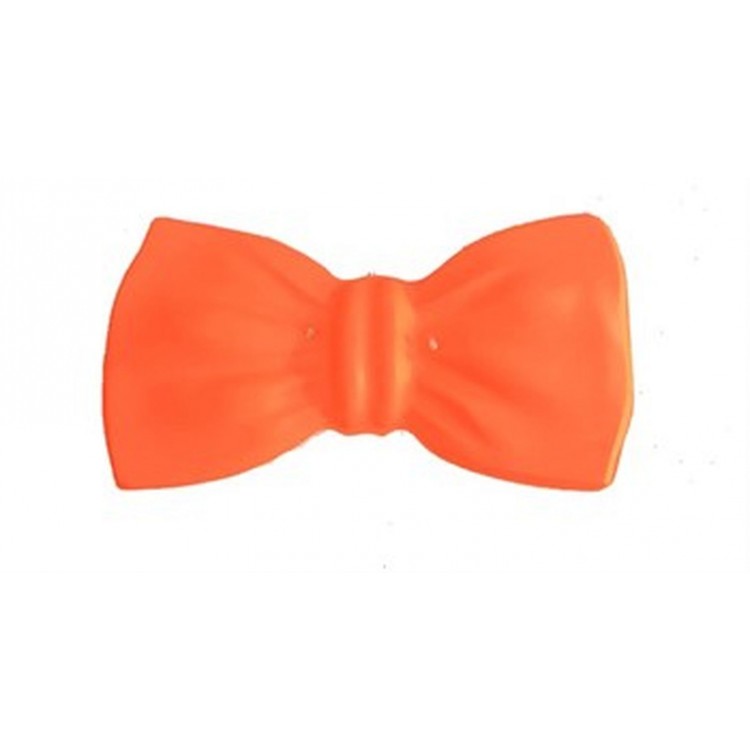 Neon Party Bow Tie Orange Color 12 Pieces