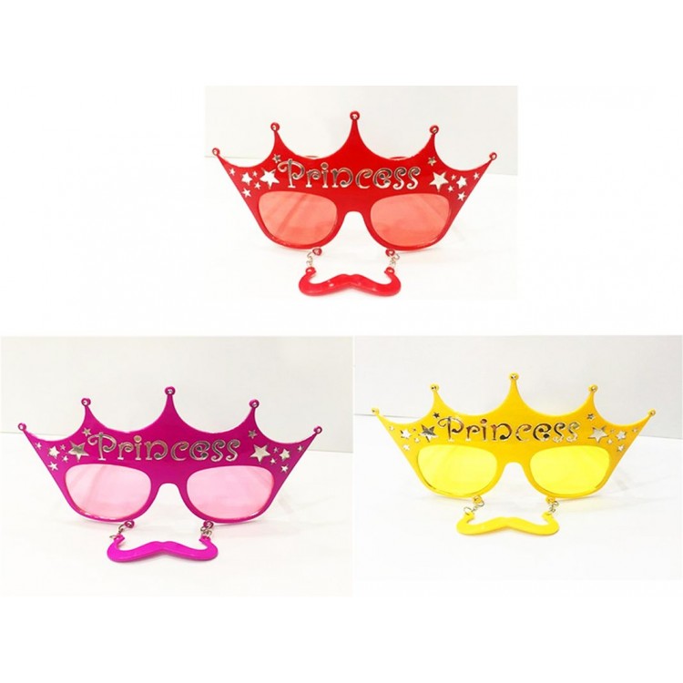 Princess Party Glasses 3 Colors 3 Pieces