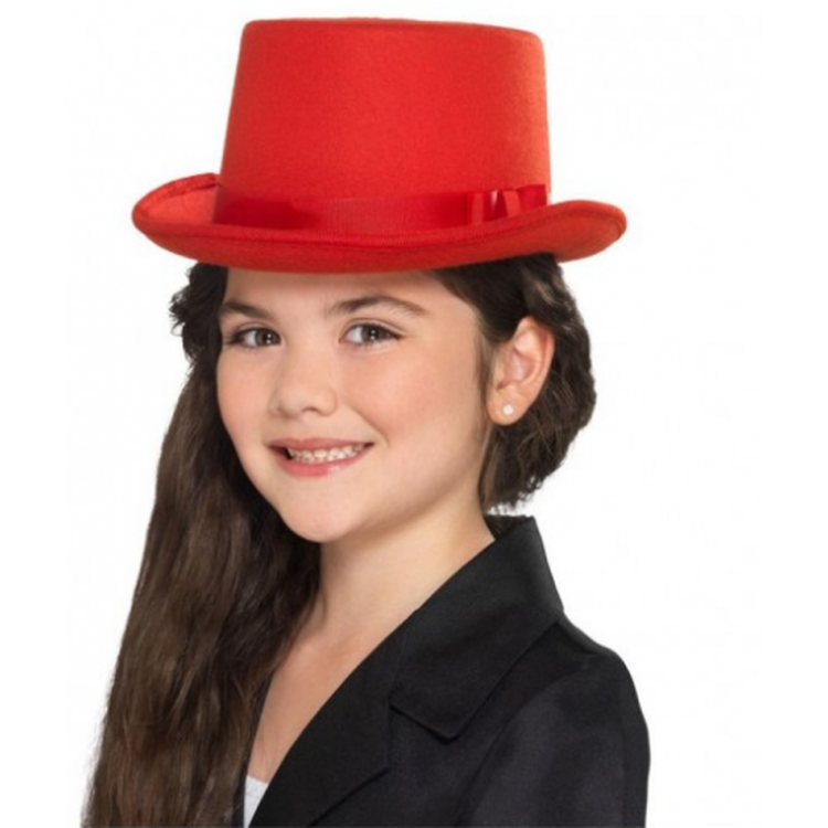 Magician Hat Kids Size Red Color