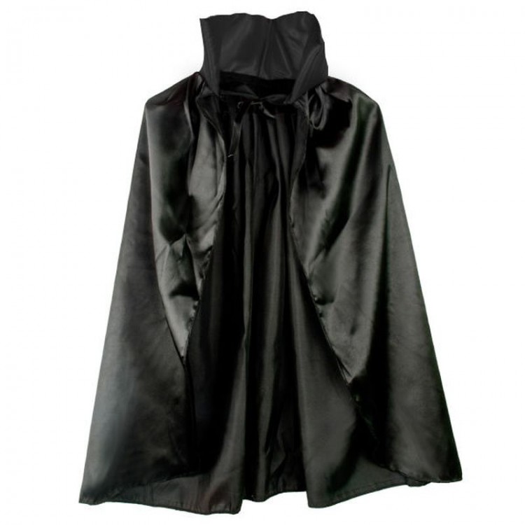 Black Color Collar Halloween Cloak 90 cm