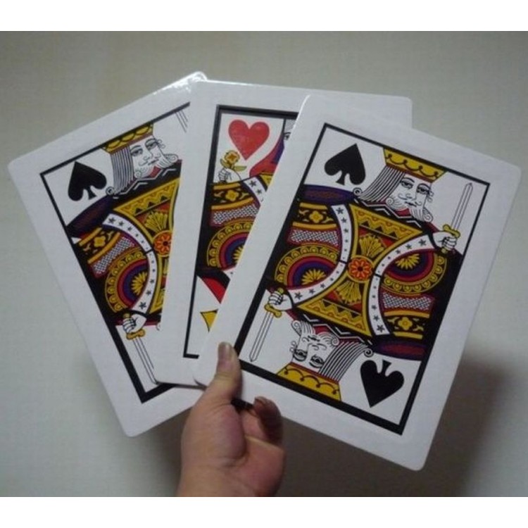 Three Card Mounted Magic Game Simple Impressive Magic Game 0040- 3 Card Price
