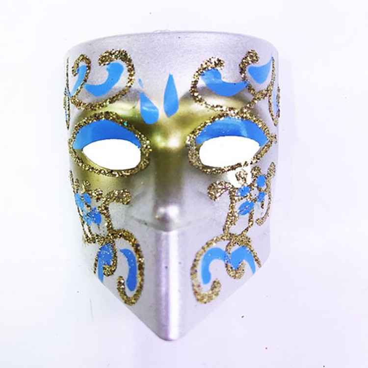 Green Color Embroidered Ceramic Material Full Face VeniceMagnet 4x5cm