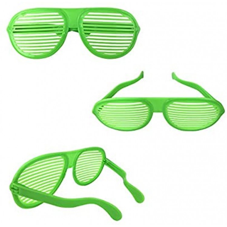 Green Color Mega Size Jumbo Shutter Shaped Party Glasses