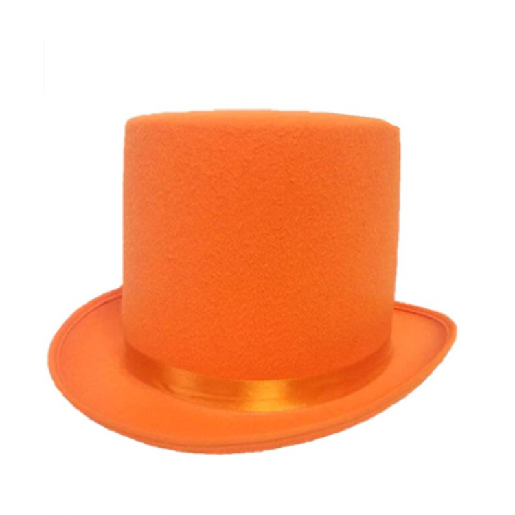 Orange Color Ringmaster Magician Hat Sombrero For Adults