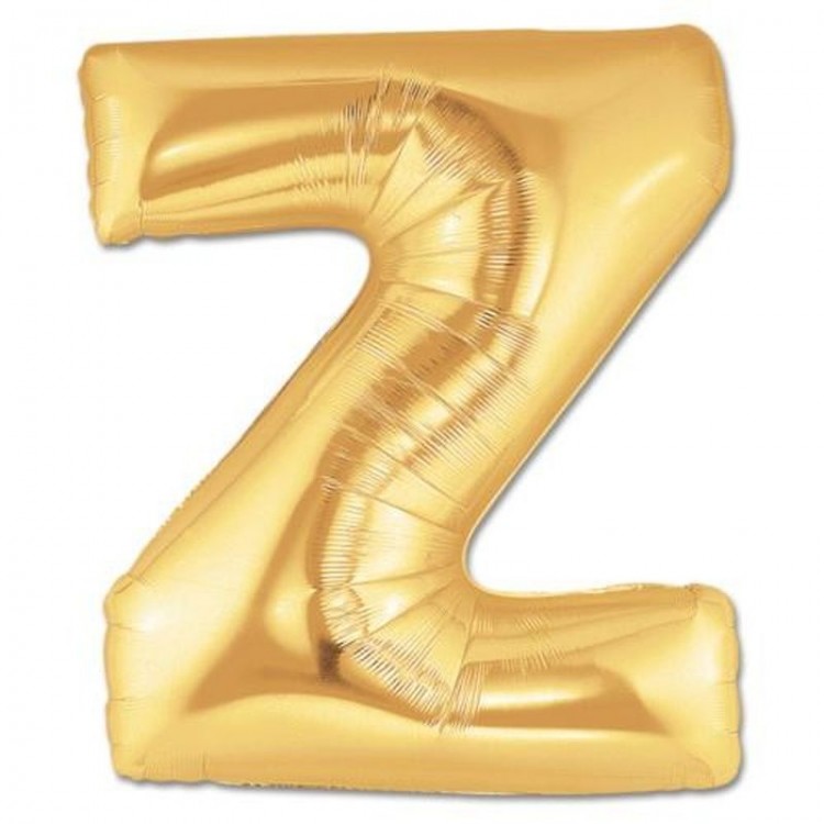 Z Letter Foil Balloon Gold Color 40 inch