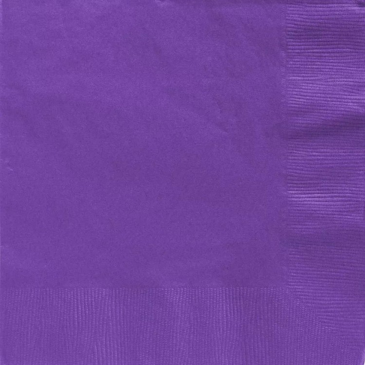 Purple Color Double Fold Paper Napkin 20 Pieces