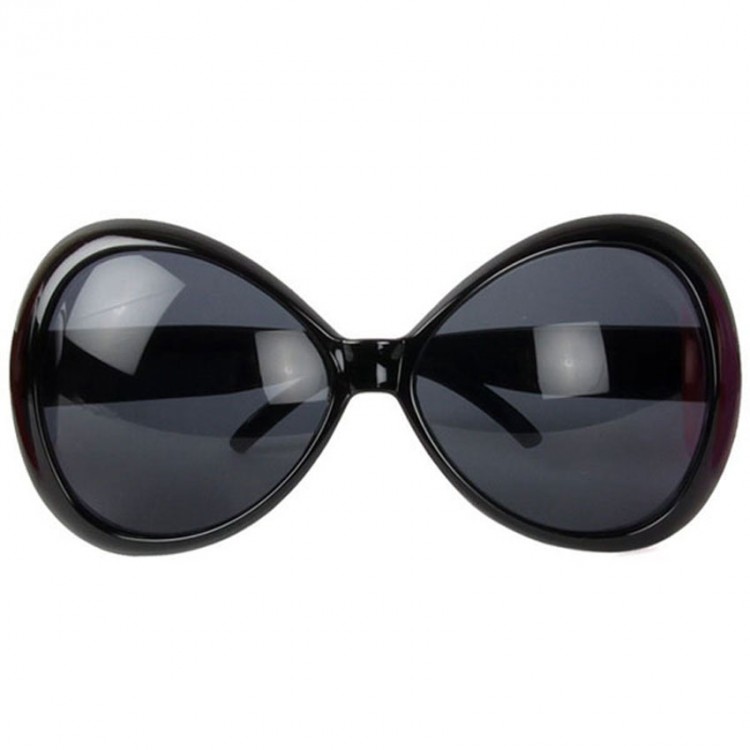 70's Black Color Nostalgia Yeşilçam Partyglasses 15X7cm
