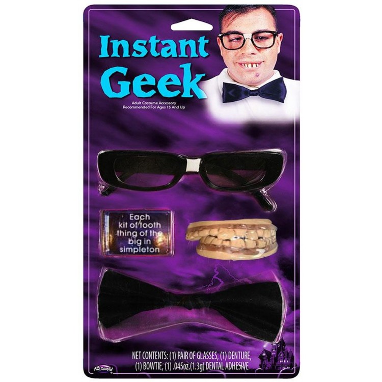 Hardworking Student - Nerd Student Humor Costume Accessory Set3 Pieces