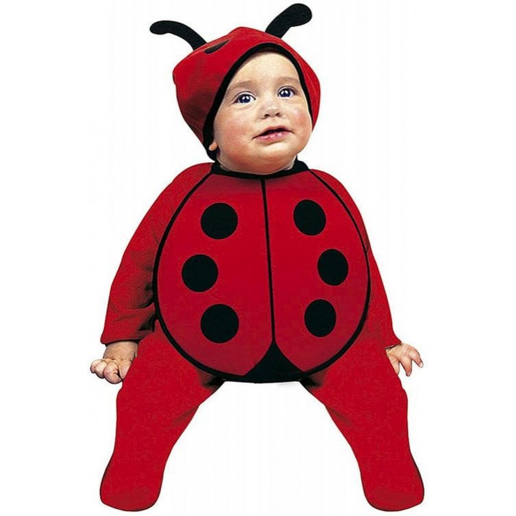 Baby Size Ladybug Costume Hat and BibSeti