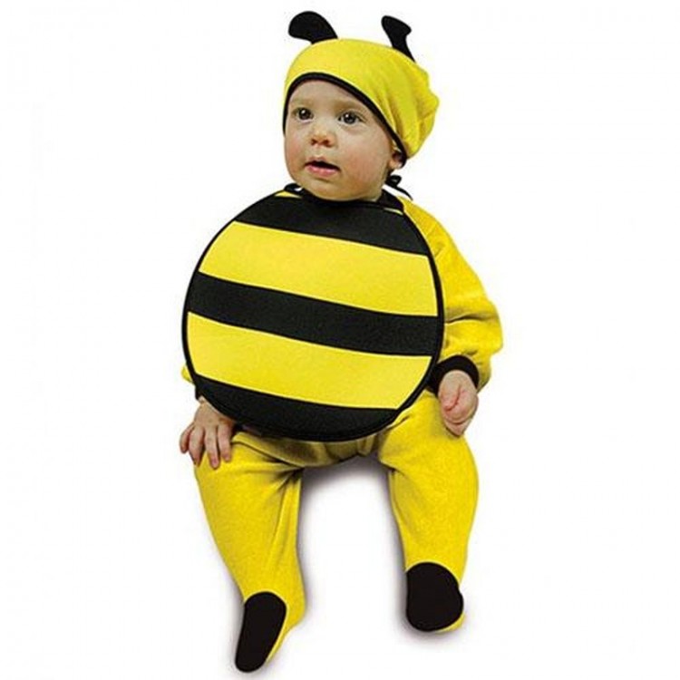 Baby Boy Bee Costume Hat and Bib Set