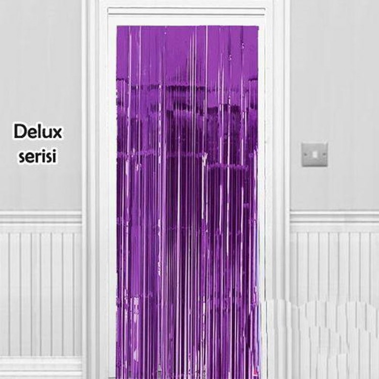 Sparkly Wall and Door Curtain Purple Color 90x200cm