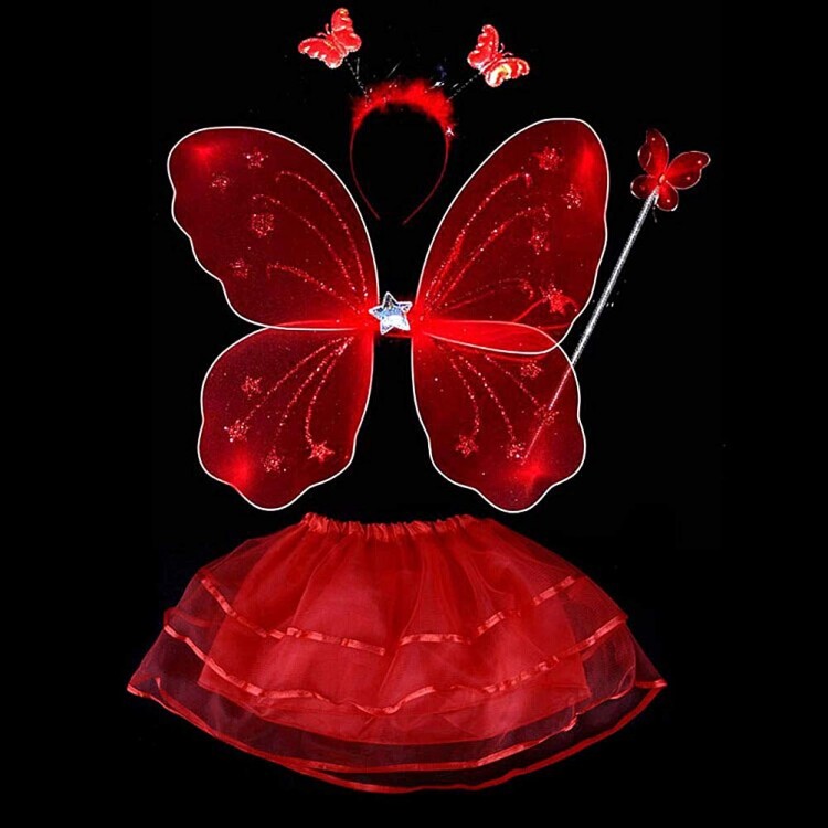 Red costume - Red Costume Accessory Set 4 Pieces