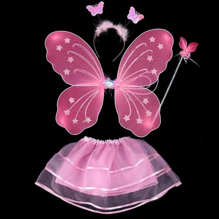 Dusty Pink Costume - Dusty Pink Costume Accessory Set4 Pieces