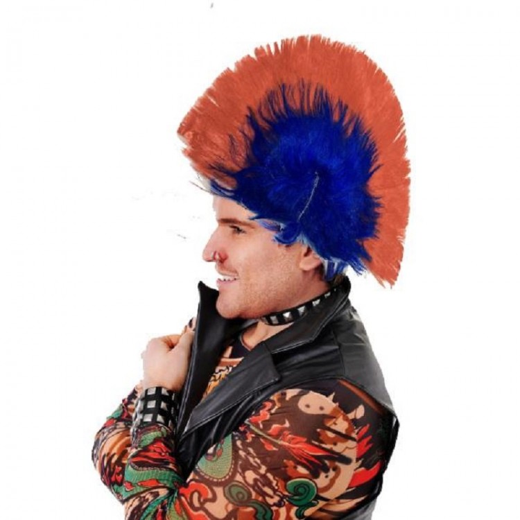 Mohican Mohawk Punk Wig - 70's 80'sYears Wig Model 6
