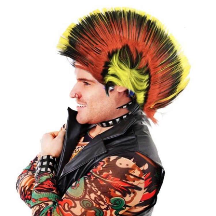 Mohican Mohawk Punk Wig - 70's 80'sYears Wig Model 8
