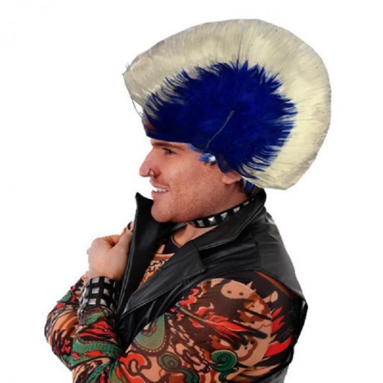 Mohican Mohawk Punk Wig - 70's 80'sYears Wig Model 9