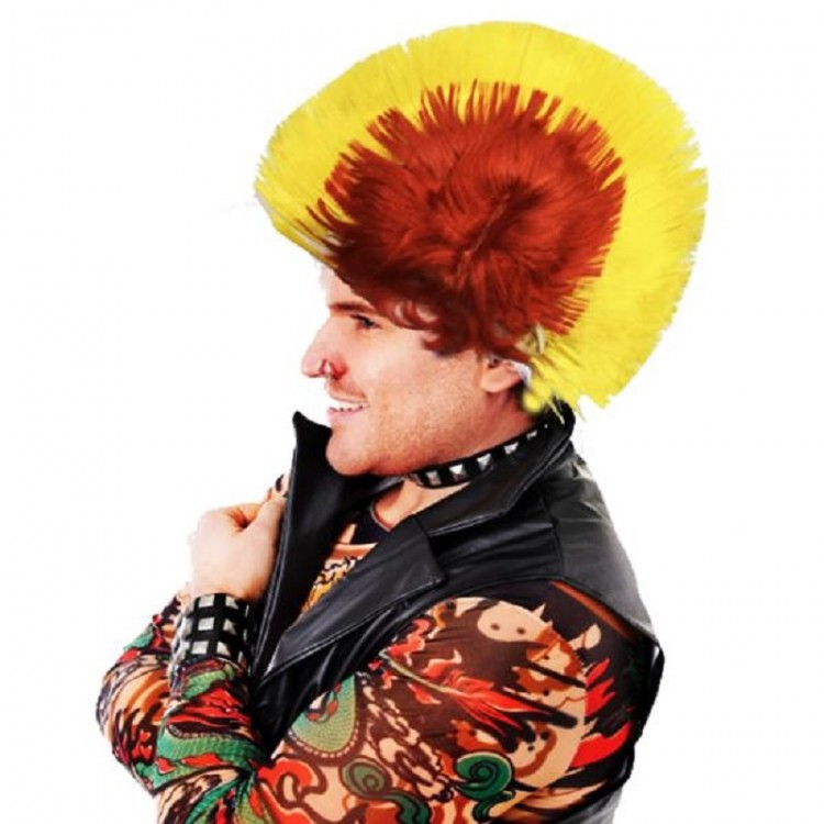 Mohican Mohawk Punk Wig - 70's 80'sYears Wig Model 11