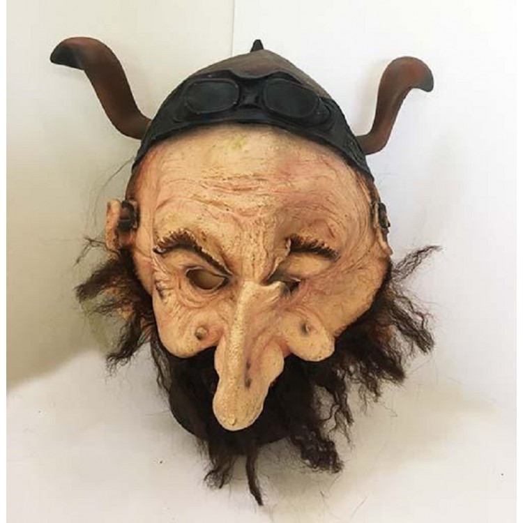 Horned Bearded Latex Viking Mask Meat Mask