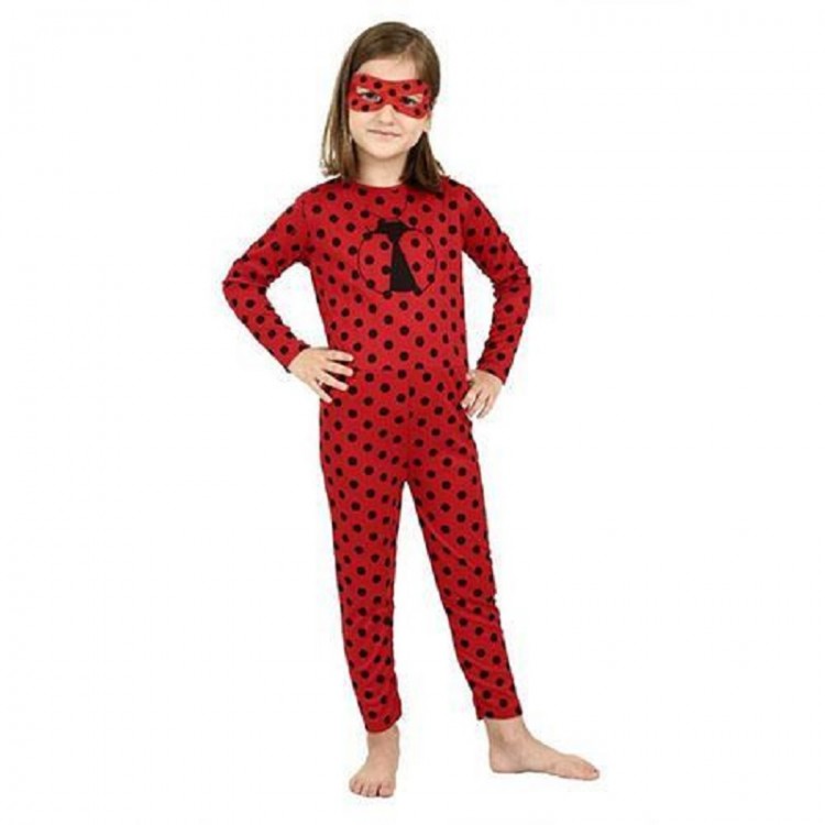 Uğur Böceği Kostümü - Mucize Uğur Böceği Lady Bug Çocuk Kostümü 3-4 Yaş