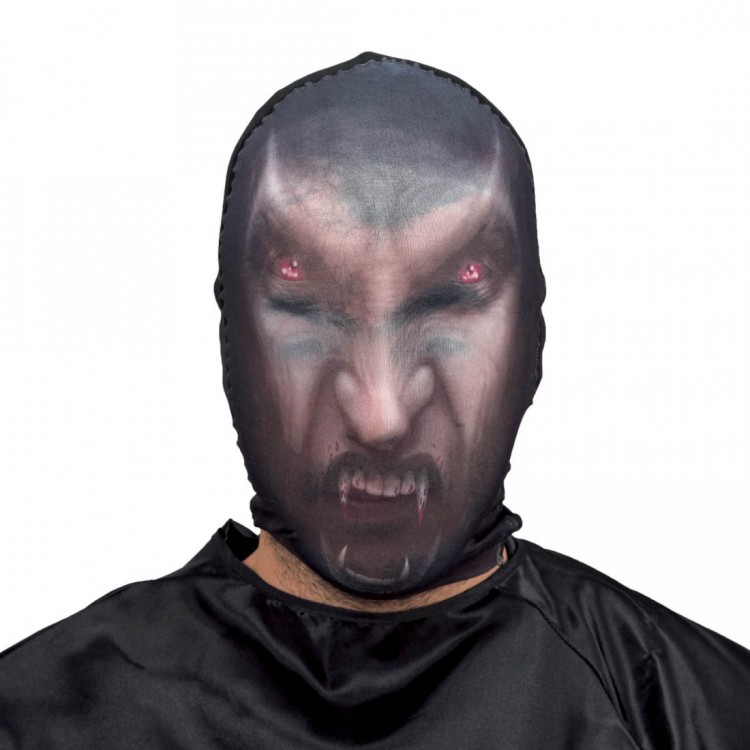 Kafaya Tam Geçmeli Bez Vampir Maskesi - Streç Korku Maskesi - 3D Baskılı Maske Model 11