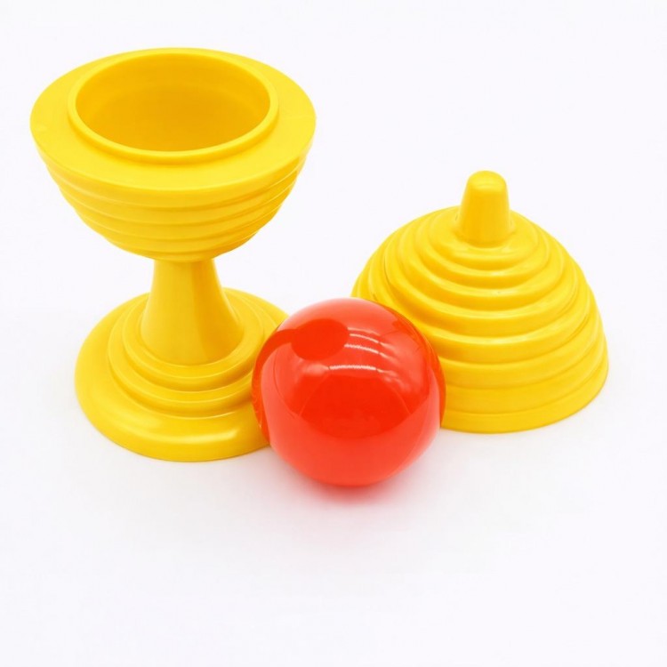 Sarı Renk Sihirli Kupa Top Kaybetme Oyunu 7 cm