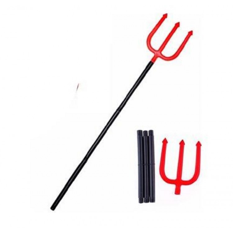 Red Color Plastic Devil Fork 16x108 cm