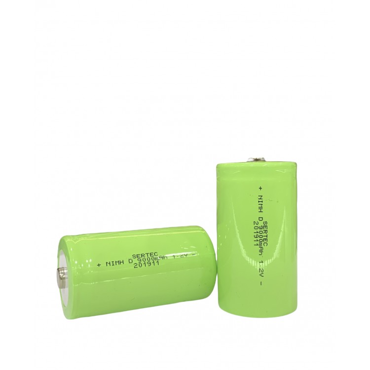 1.2V 9000 Mah Ni-Mh D Size Şarjlı Pil - (Başlı / Top Head)