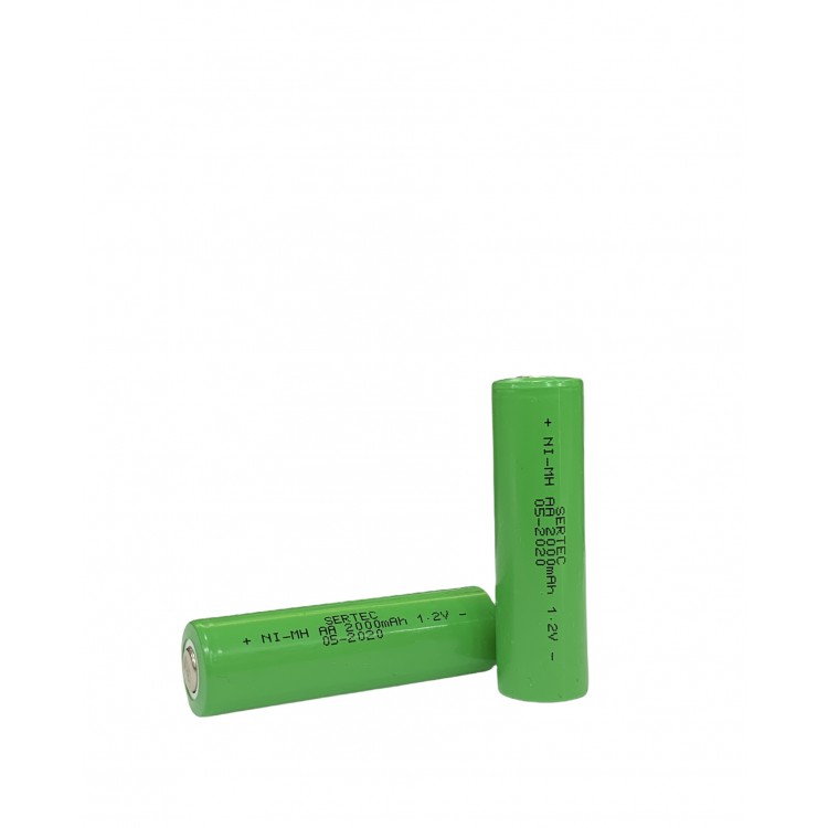 1.2V 2000 Mah - AA - Ni-MH RechargeableBattery - (Headless / Flat Head)