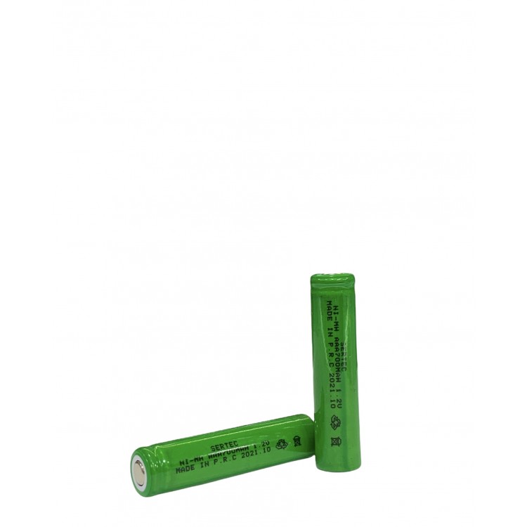 1.2V 700 Mah - AAA - Ni-MH RechargeableBattery - (Headless / Flat Head)