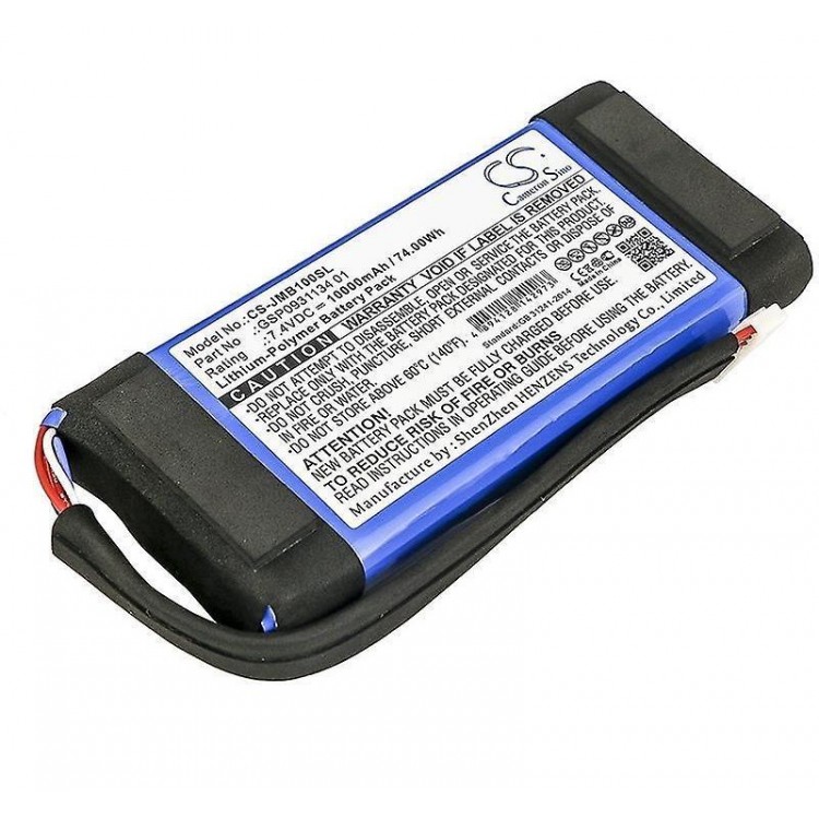 Boombox uyumlu 7.4V 10.000 mah Soketli Batarya