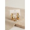 Gold Renk Damla Küpe 30 mm 5886